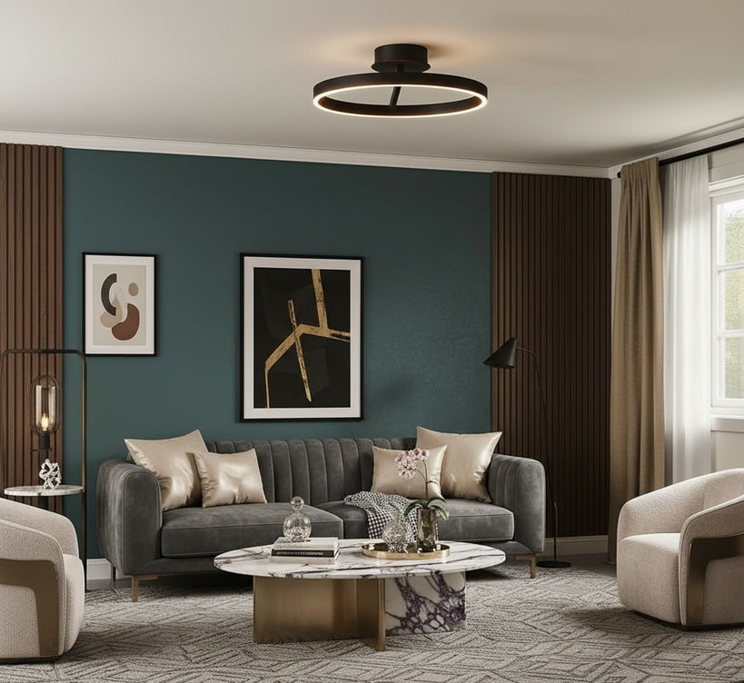 Freelight Freelight Plafondlamp Pilota Zwart 55W incl. 3 Step DimmerØ