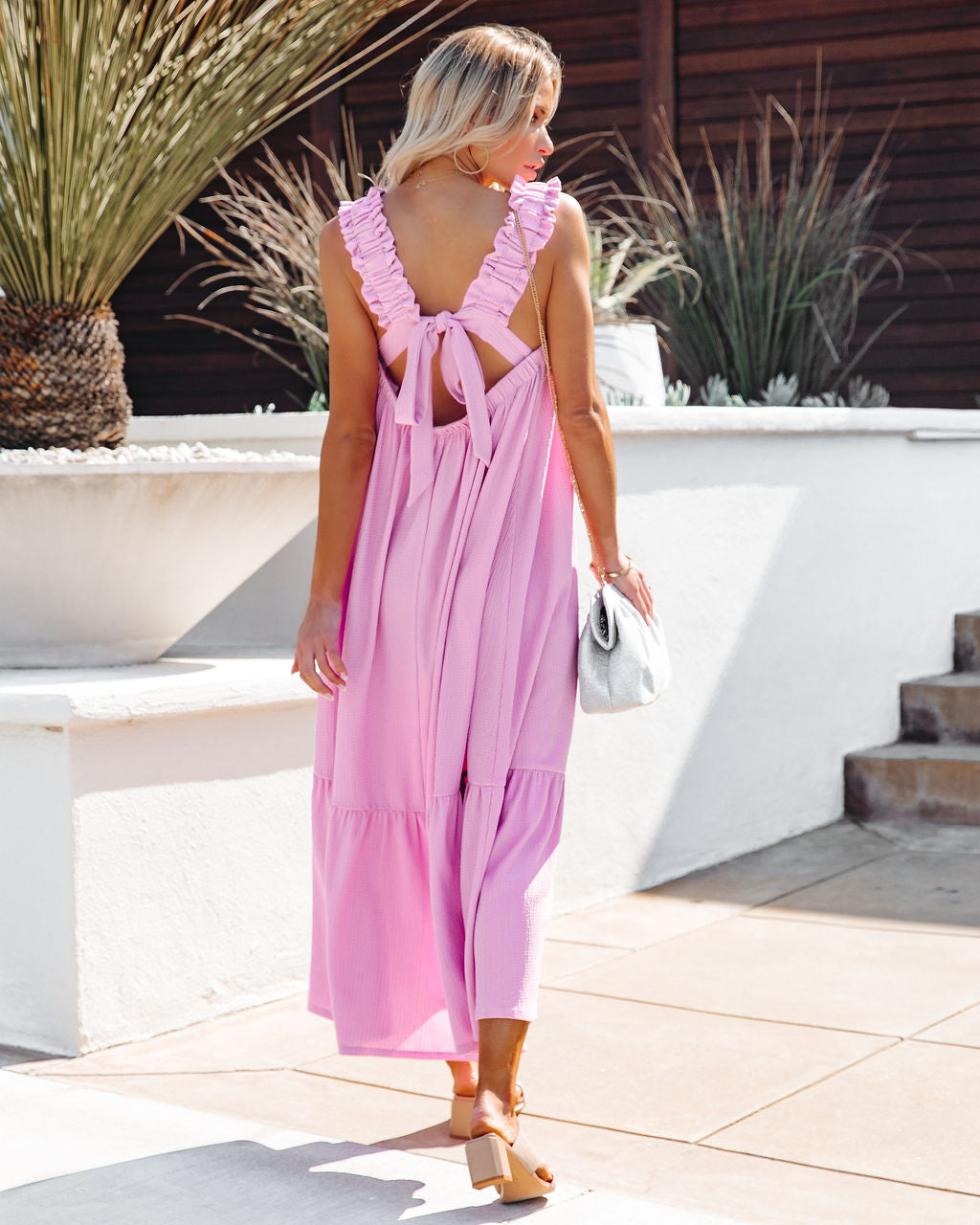 You Are Loved Ruched Strap Maxi Dress - Lavender - SALE - Se7enfashion