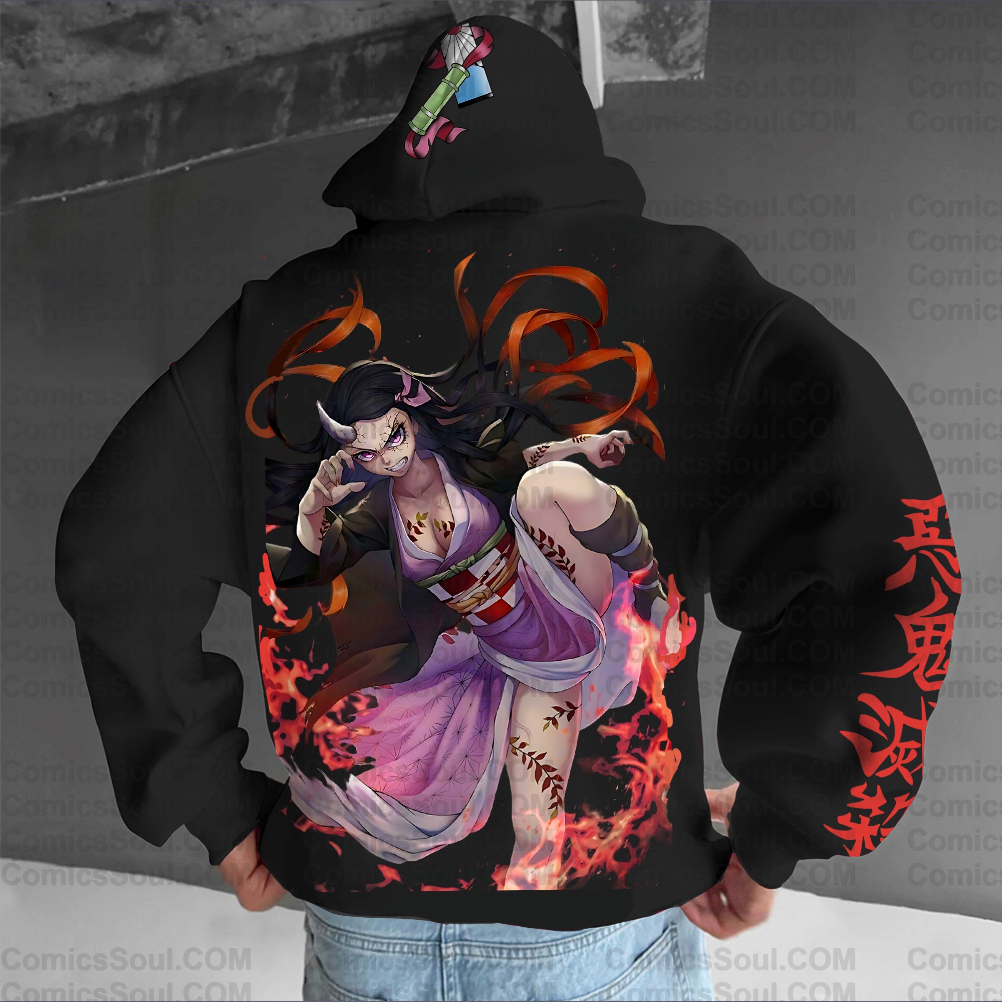 Unisex Anime Graphic Streetwear Vintage Plush Hoodie| KNY
