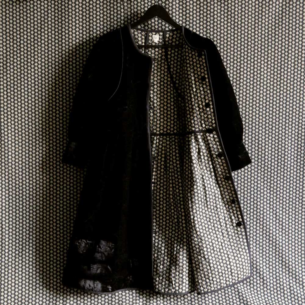 Suranné - Manteau Réversible - Noir Velour