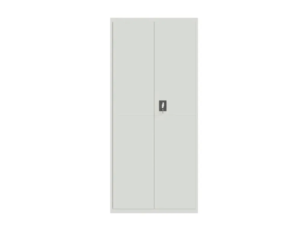 Armario archivador de acero gris claro 90x40x200 cm 92675CAUZ