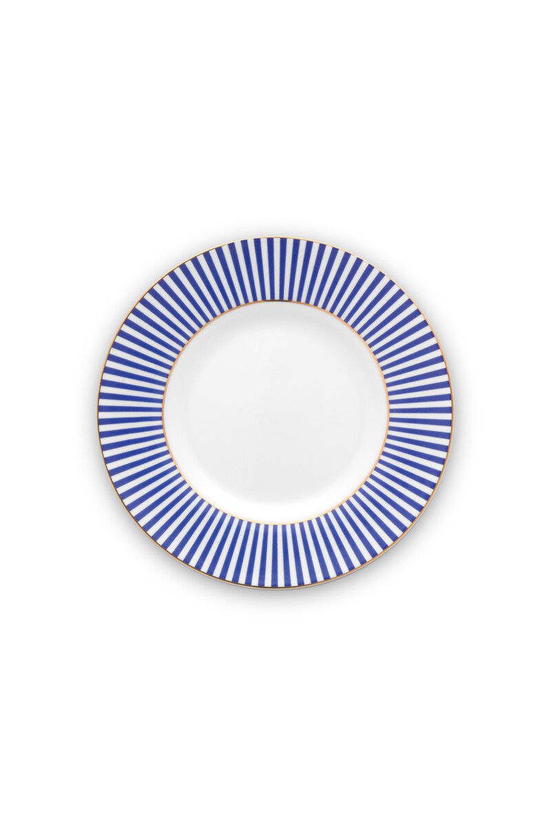 Plate Royal Stripes Blue 17cm