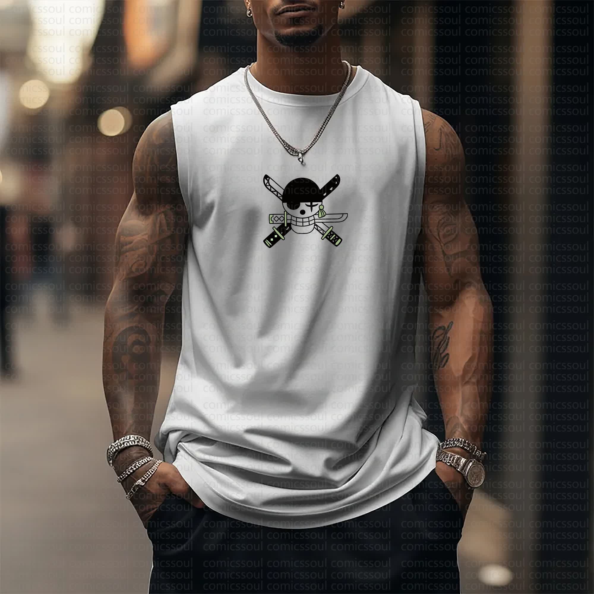 Unisex  “Comicssoul” Casual Anime  Tank Top TeeThreads Sustain the Scene with Custom Apparel