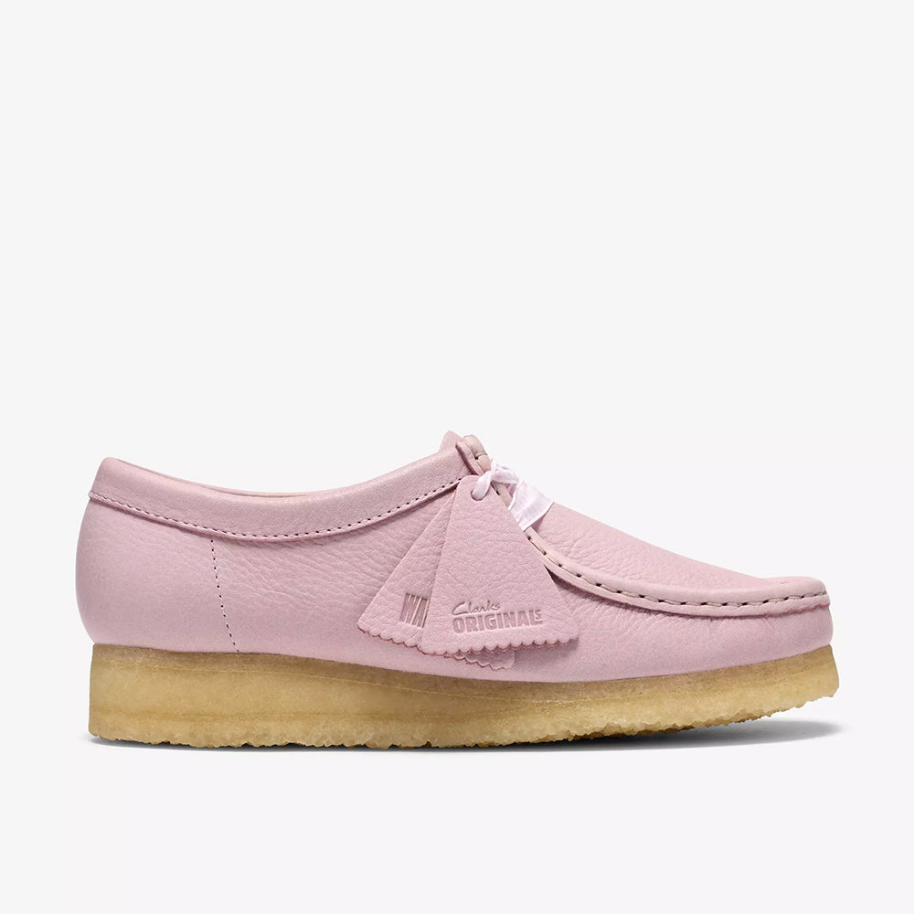 Clarks - Wallabee - Cuir Rose Bébé
