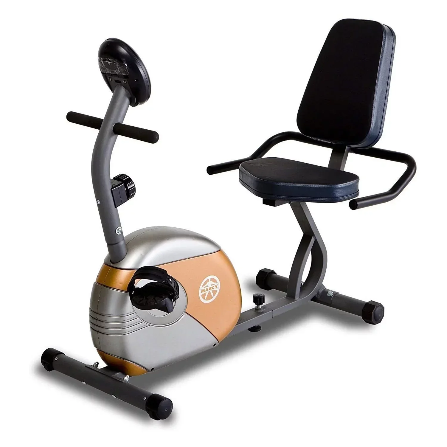 Marcy Recumbent Magnetic Exercise Bike With 8 Resistance Levels, Copper/Black - ME709 - Image 2 Marcy Recumbent Magnetic Exercise Bike With 8 Resistance Levels, Copper/Black - ME709 - Image 2