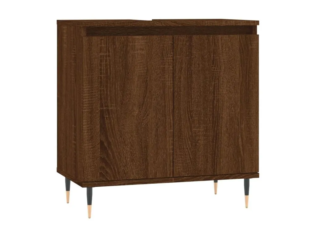 Armario de baño Alkifurniturees de ingeniería marrón Alkifurniturees 58x33x60 cm 06080EDRM