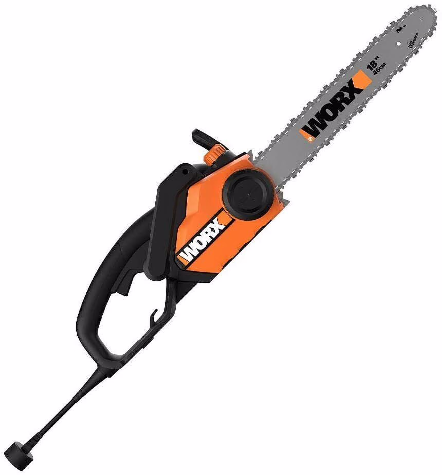 Worx WG304.2 18in 15 Amp Electric Chainsaw with Auto - Tension, Chain Brake