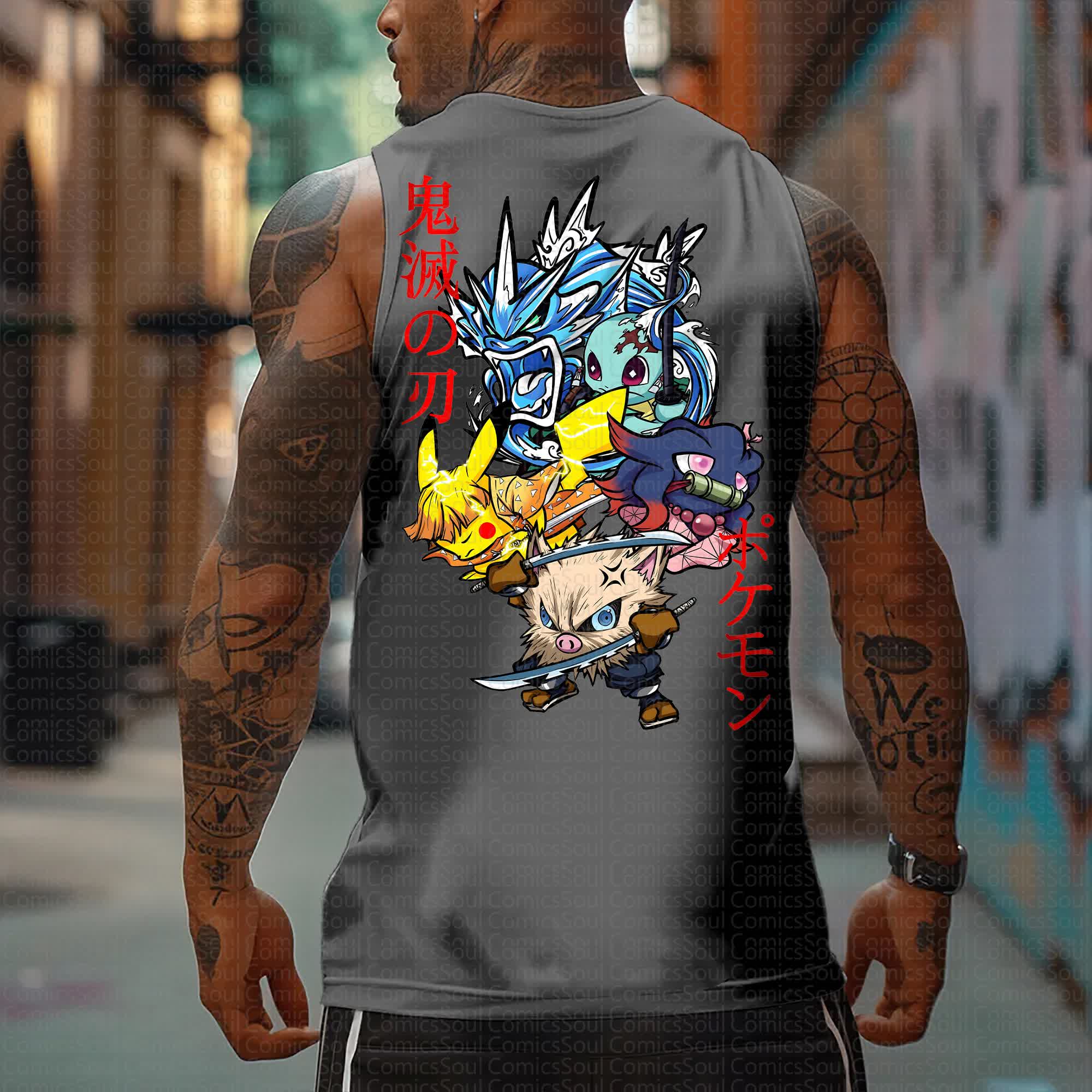 Unisex “Comicssoul X Comicssoul” Casual Anime  Tank Top