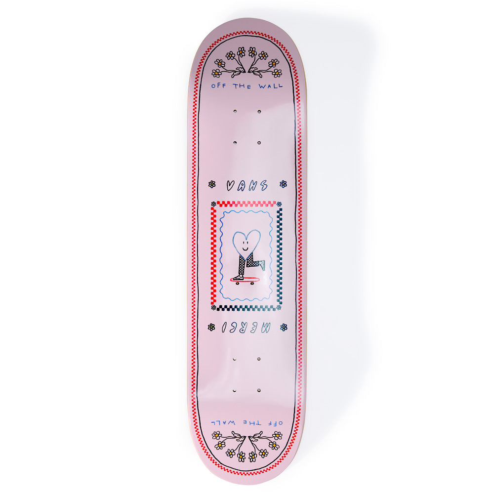 Vans x Merci - Planche Merci Heart Deck - Rose
