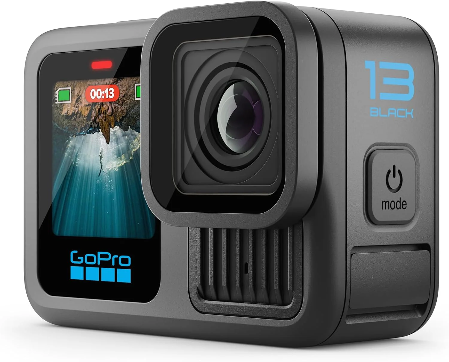 Black - Waterproof Action Camera with 5.3K60 Video, 27MP Photo + Compatability with HB-Series Lenses