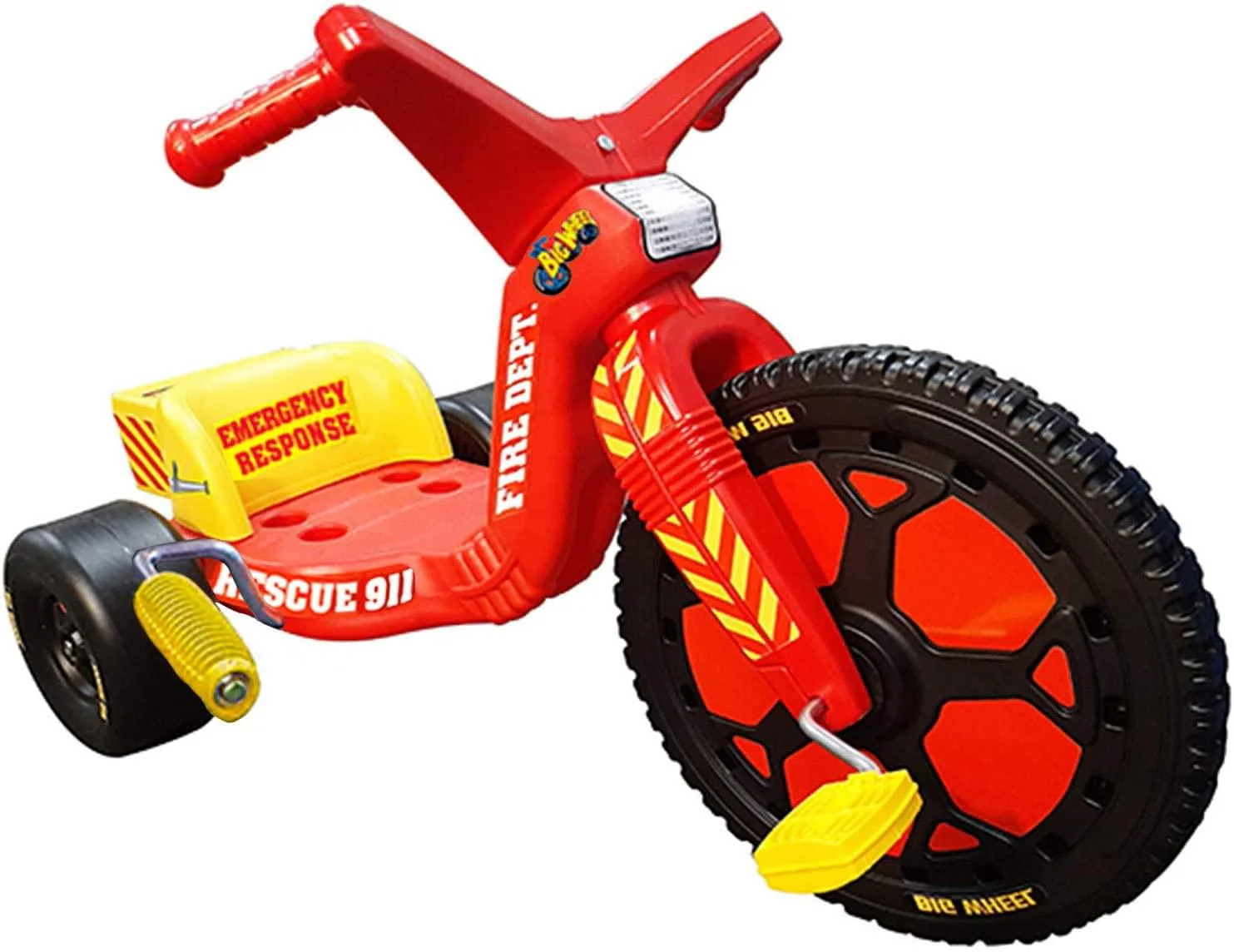 Fire Rescue Big Wheel Spin - Out Racer 16 in Trike