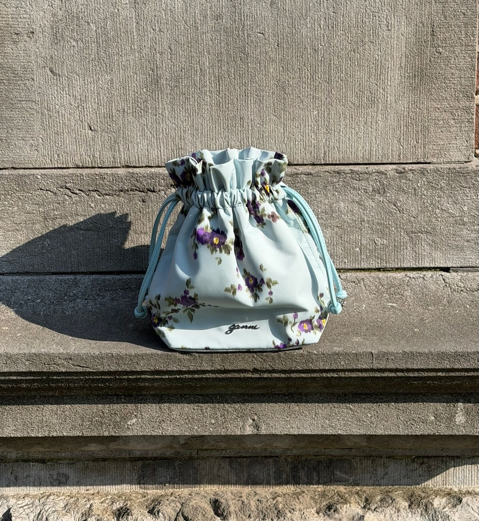 GANNI Printed Nylon Pouch