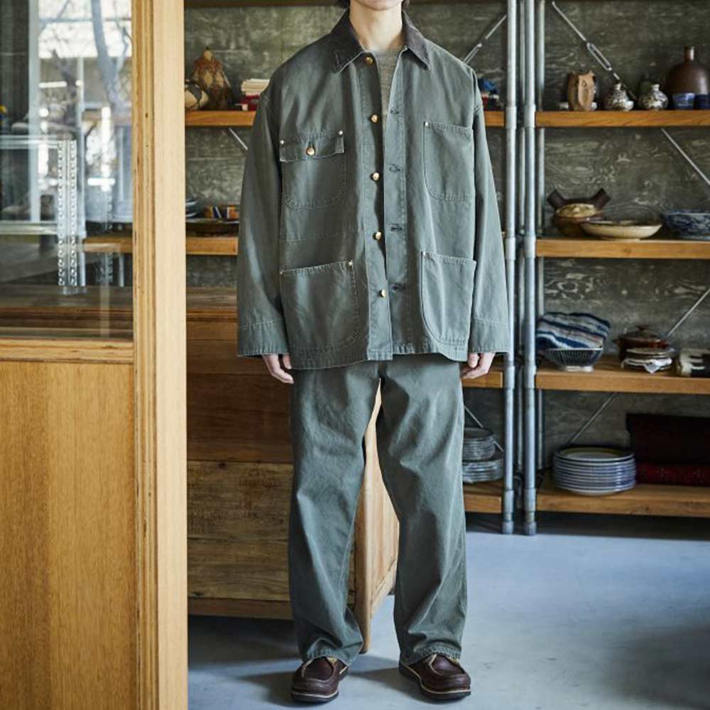 OrSlow - Veste Décontractée  Coverall - Vert Militaire