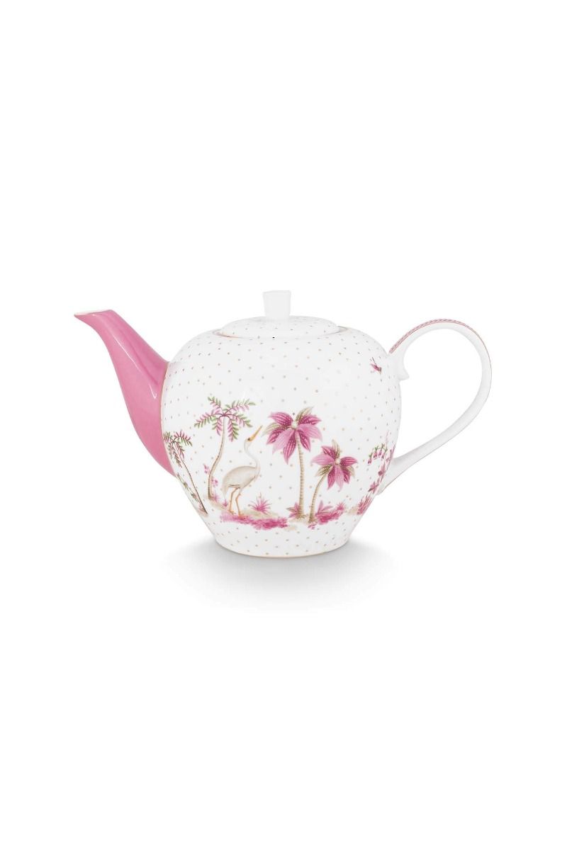Tea Pot Jolie Dots Gold Pink