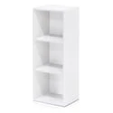 Furinno 11003WH 3 - Tier Open Shelf Bookcase, White Color - 12" W x 31.5" H x 9.3" D - image 2