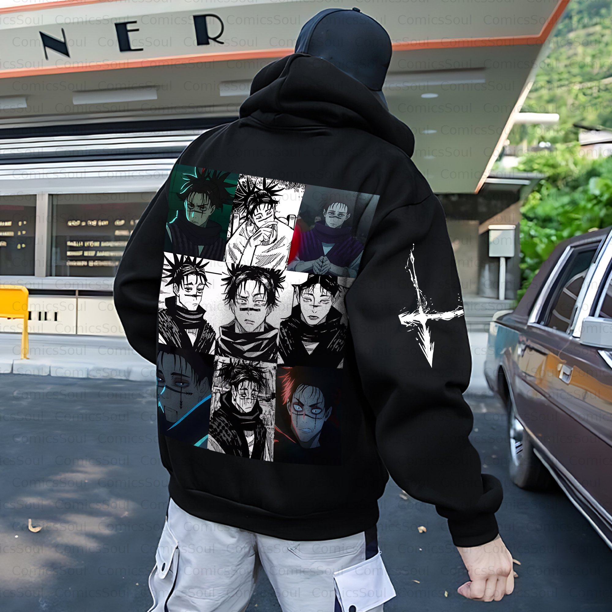 Unisex Anime Inspired Vintage Plush Hoodie