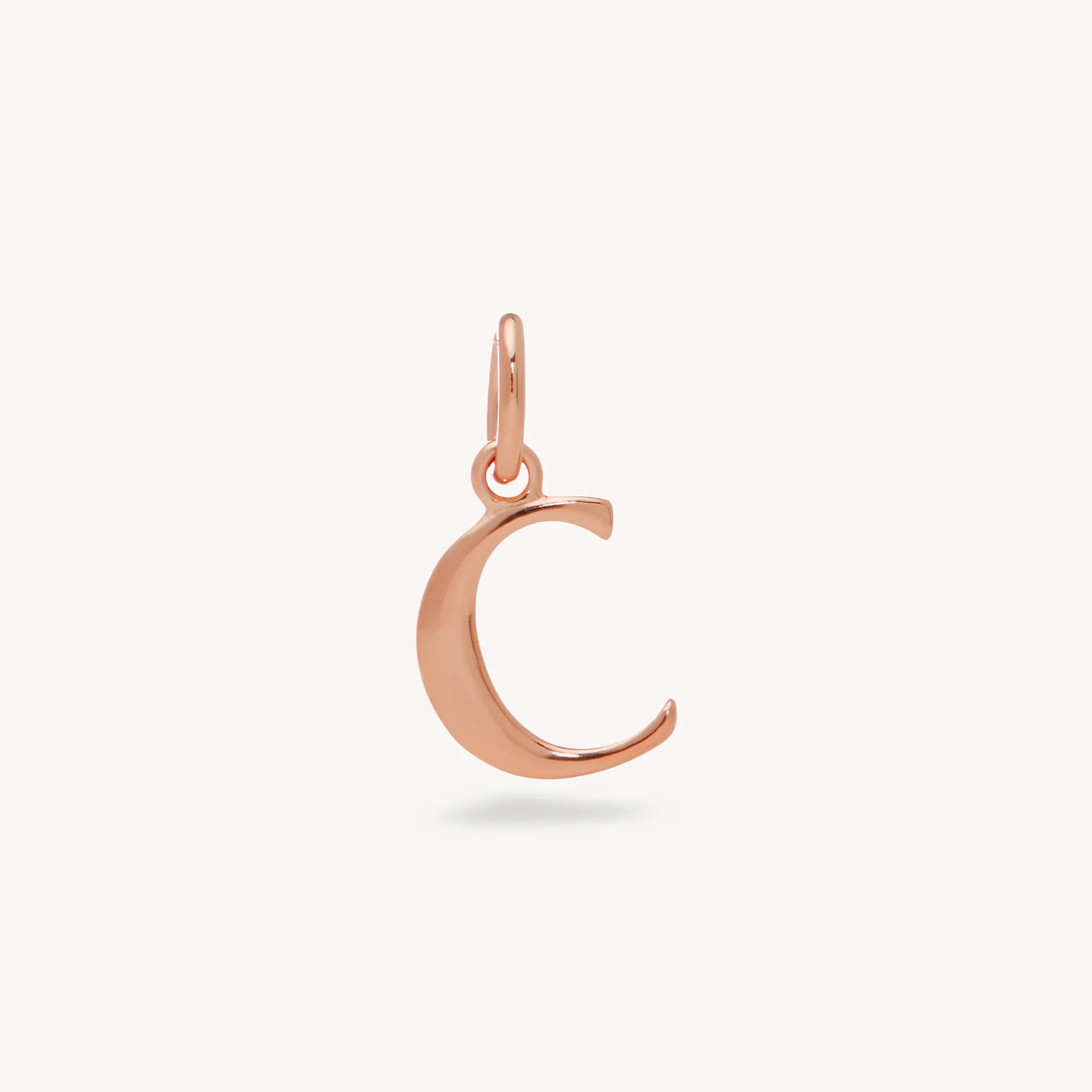 14k Rose Gold Vermeil Letter Charm