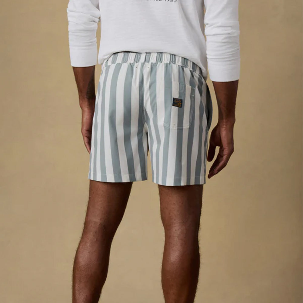 Faherty - Maillot de bain All Day Trunk - Sage Awning Stripe