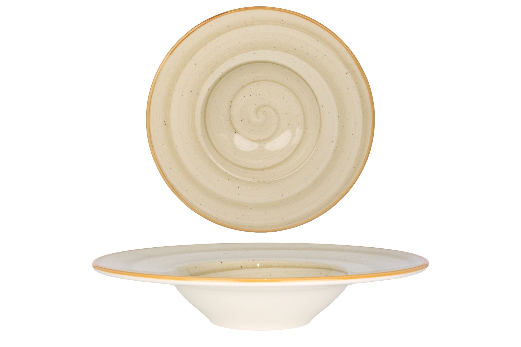 Bonna Pastabord - Aura Terrain - Porselein - 28 cm (400cc) - set van 2
