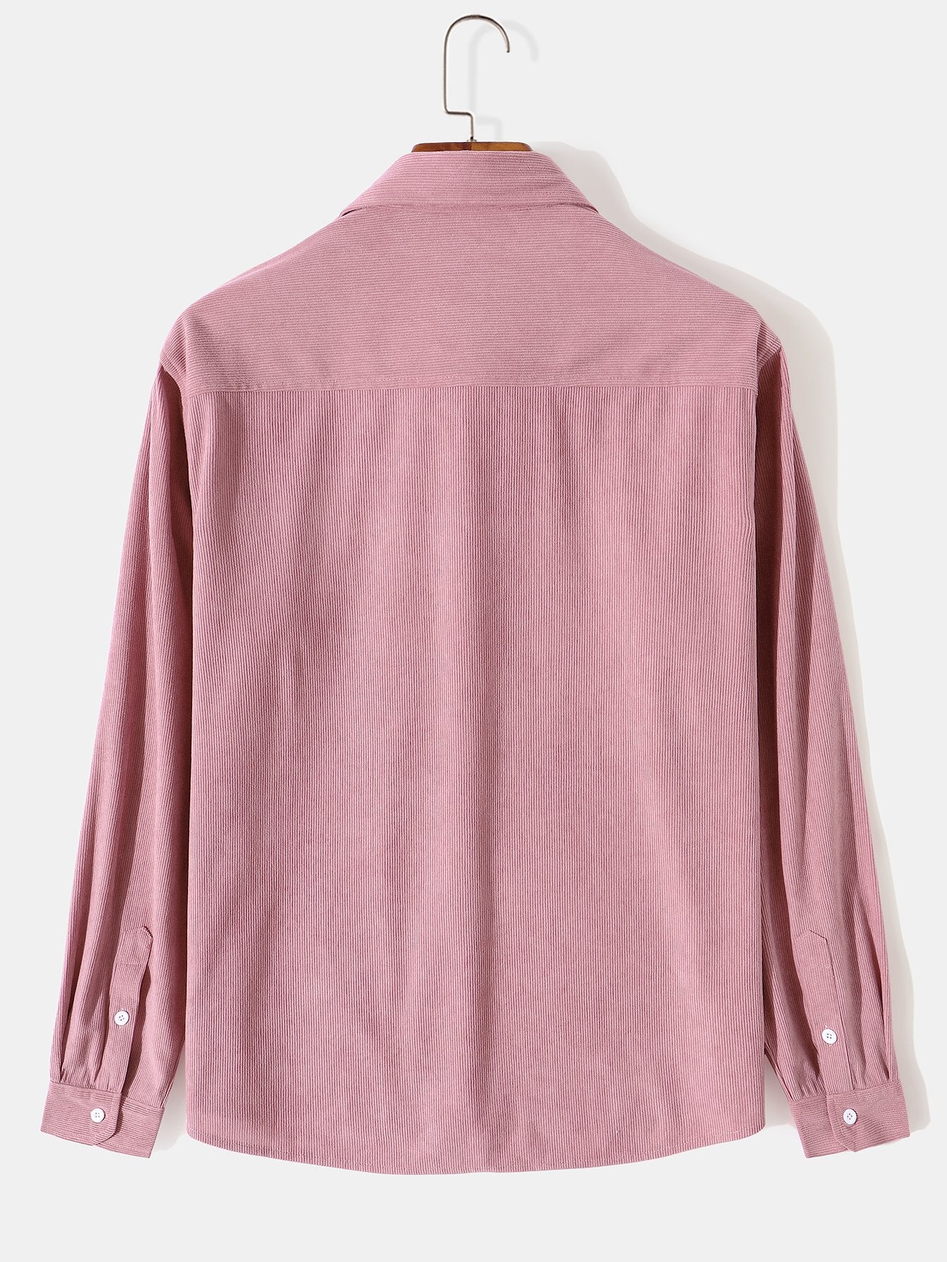 Long Sleeve Flap Pocket Corduroy Shirt