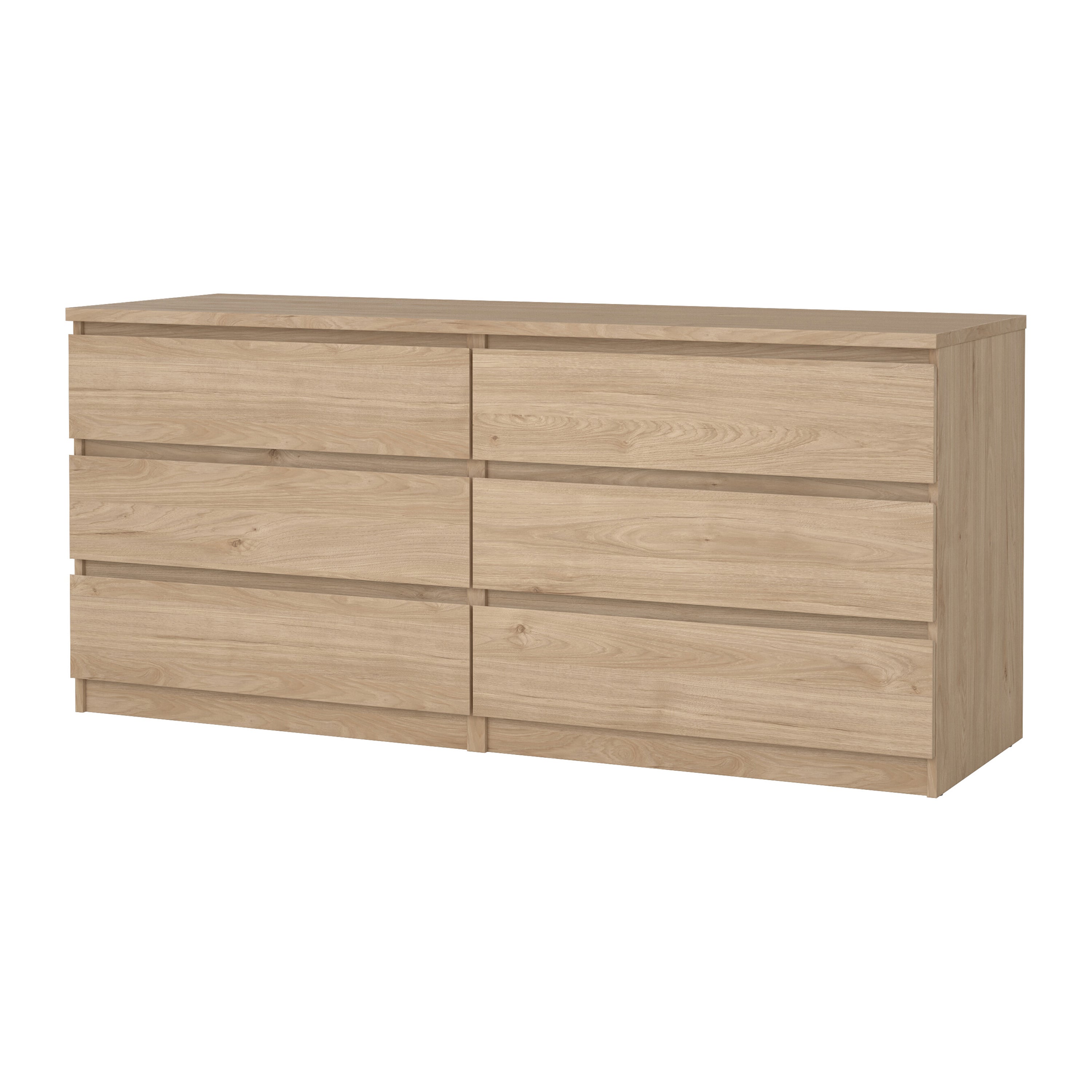 by fonQ basic Slide Ladekast - 6 lades - Eiken