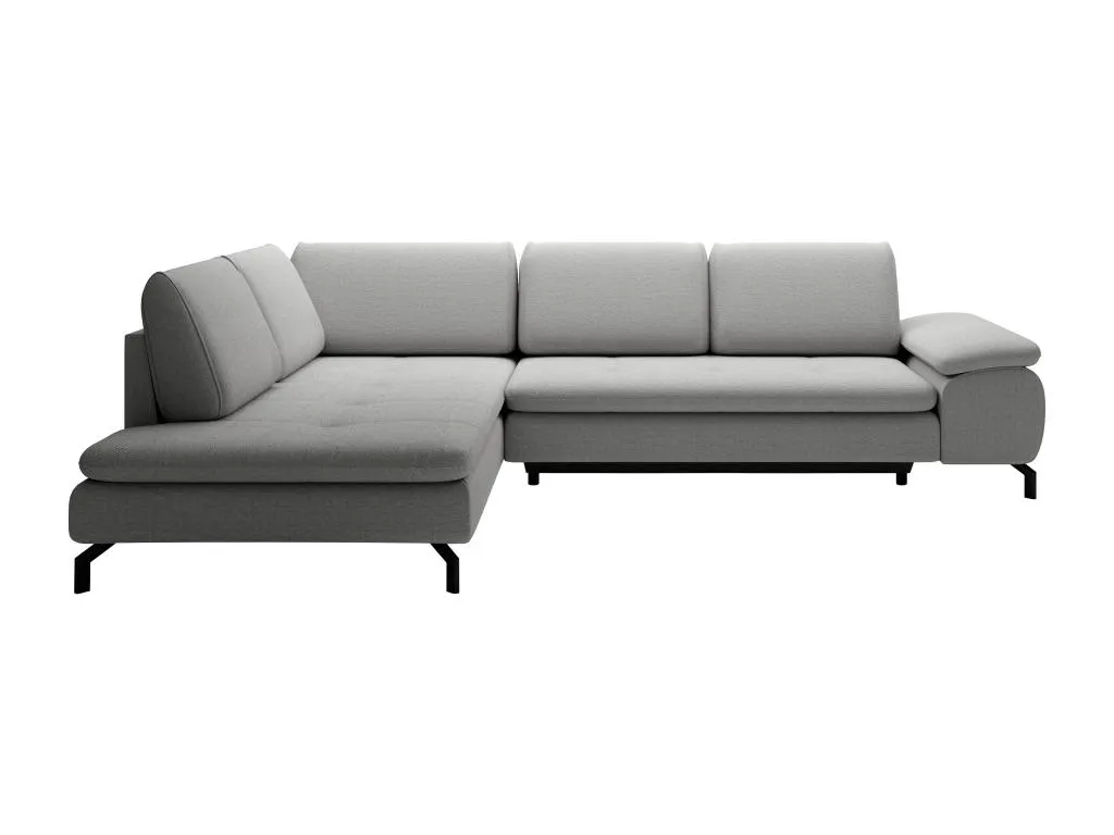 Sofá rinconero Nidovia en tela texturizada gris. okl2454557