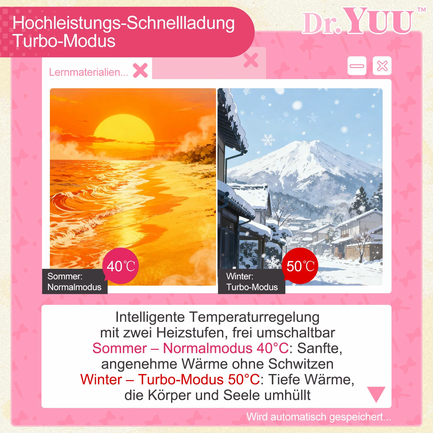 Dr.YUU Eckzahn Gen 3 beheizter Masturbator mit Graphen-Heizung und pulsierender Matrix – Bild 7