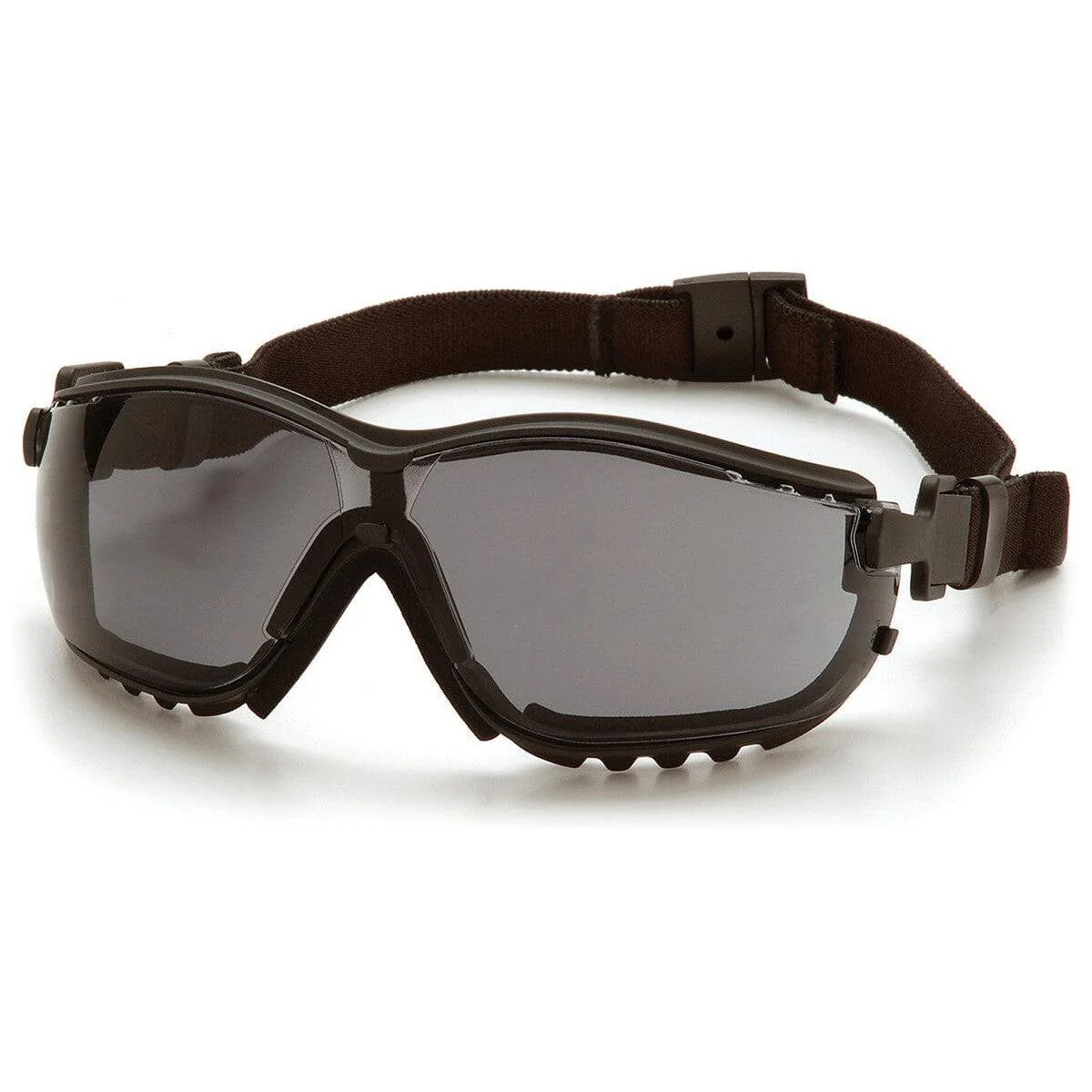 Pyramex V2G Safety Glasses/Goggles Black Frame Gray Anti-Fog Lens - KTF Painting Interior Exterior