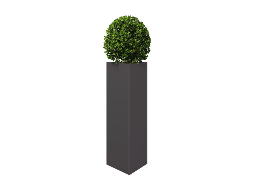 Decoratodo triangular acero negro 30x26x75 cm