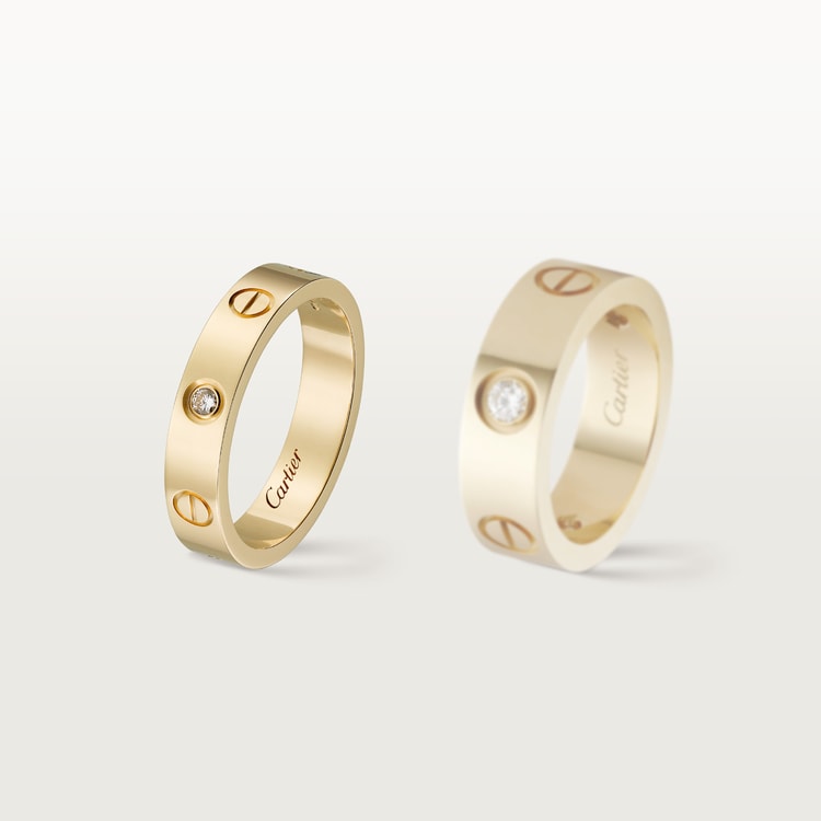 Replicate LOVE ring, small model, 1 diamond(1:1 replica) - Original Replica Club