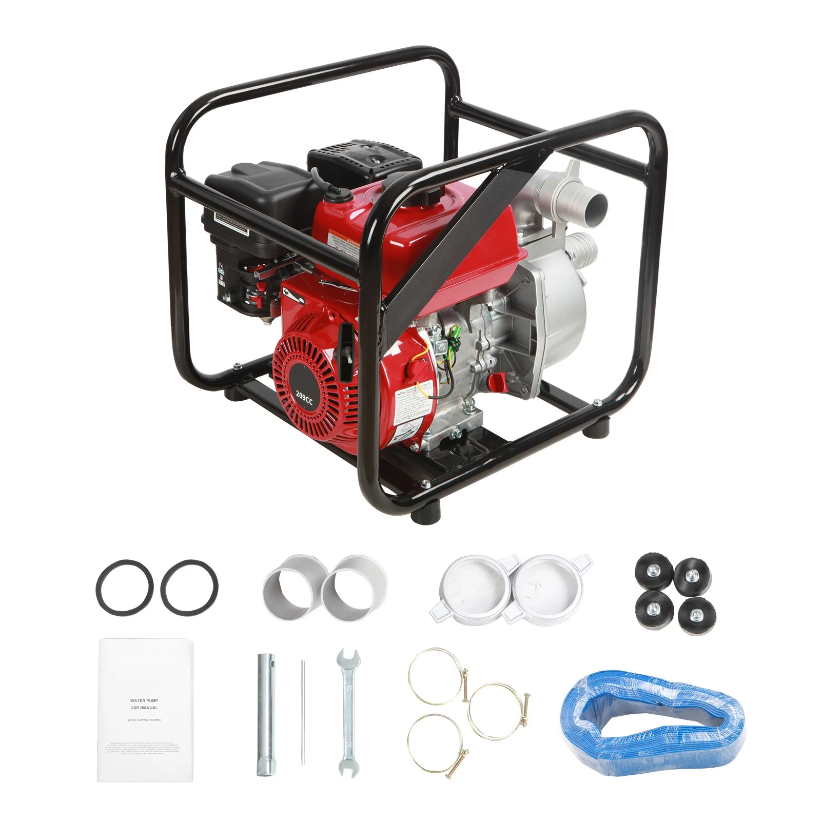 BENTISM 2" 7HP 4-Stroke Gasoline Engine Water Pump Gas Powered Water Transfer Pump - Image 9