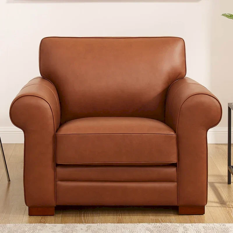 Hydeline Brookfield Premium Top Grain Leather Sofa and Chair Set