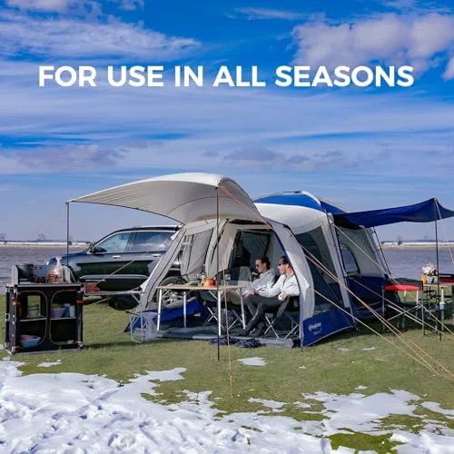 SUV Tent, Instant 6-8 Person Waterproof & Windproof Tailgate Car Camping Tent with Movie Screen for Family Camping & Outdoor Adventures - Image 12