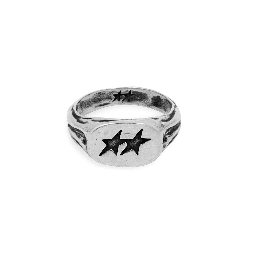 TWOJEYS - Bague Superstar Signet - Argent