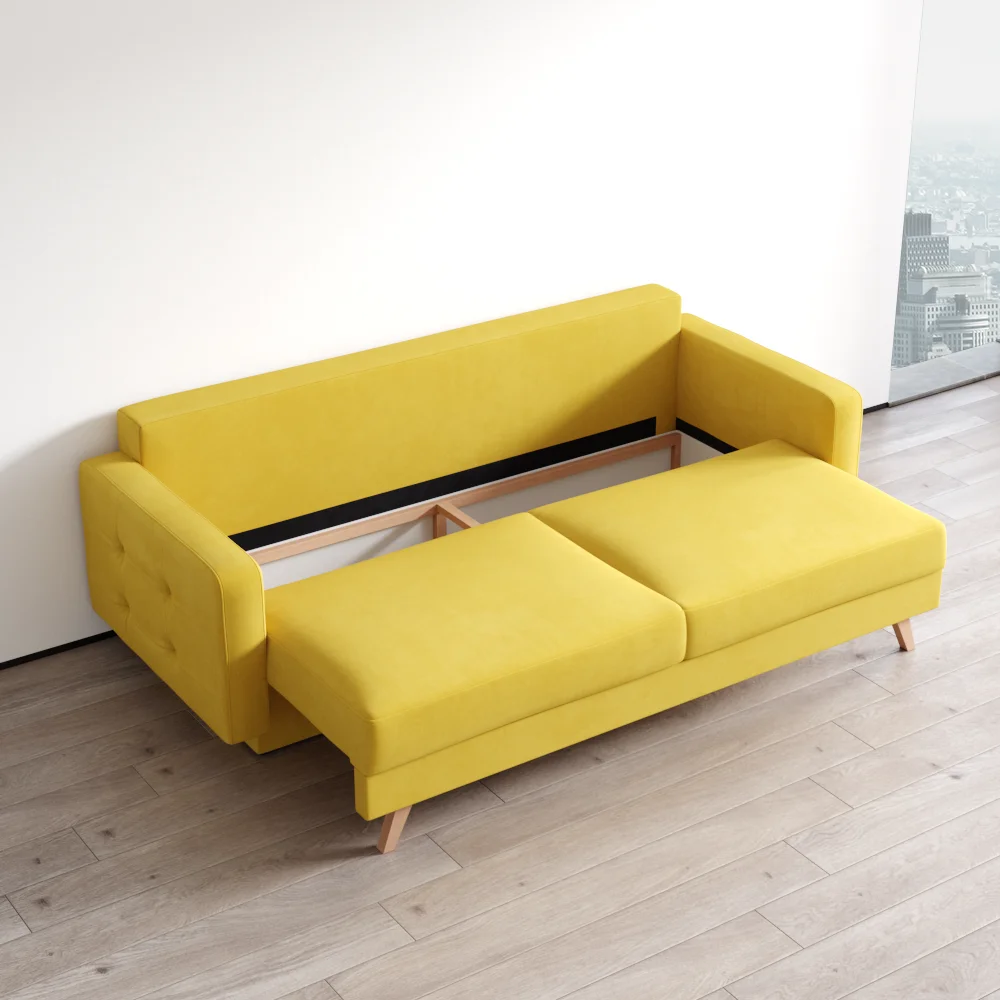 Meble Furniture Vegas Queen Sofa Bed with Storage, Multiple Colors - Image 32
