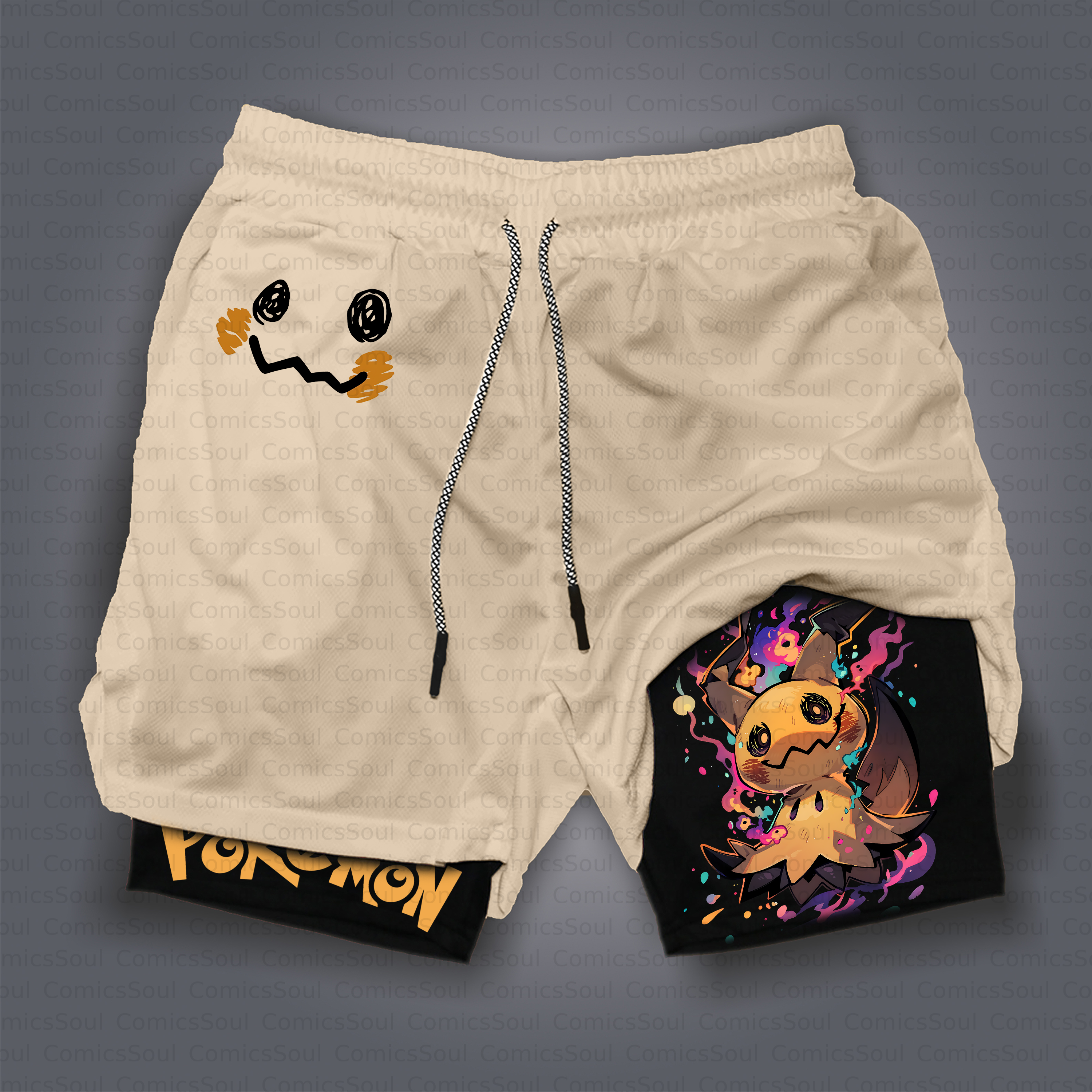 Unisex Casual Anime Style Shorts