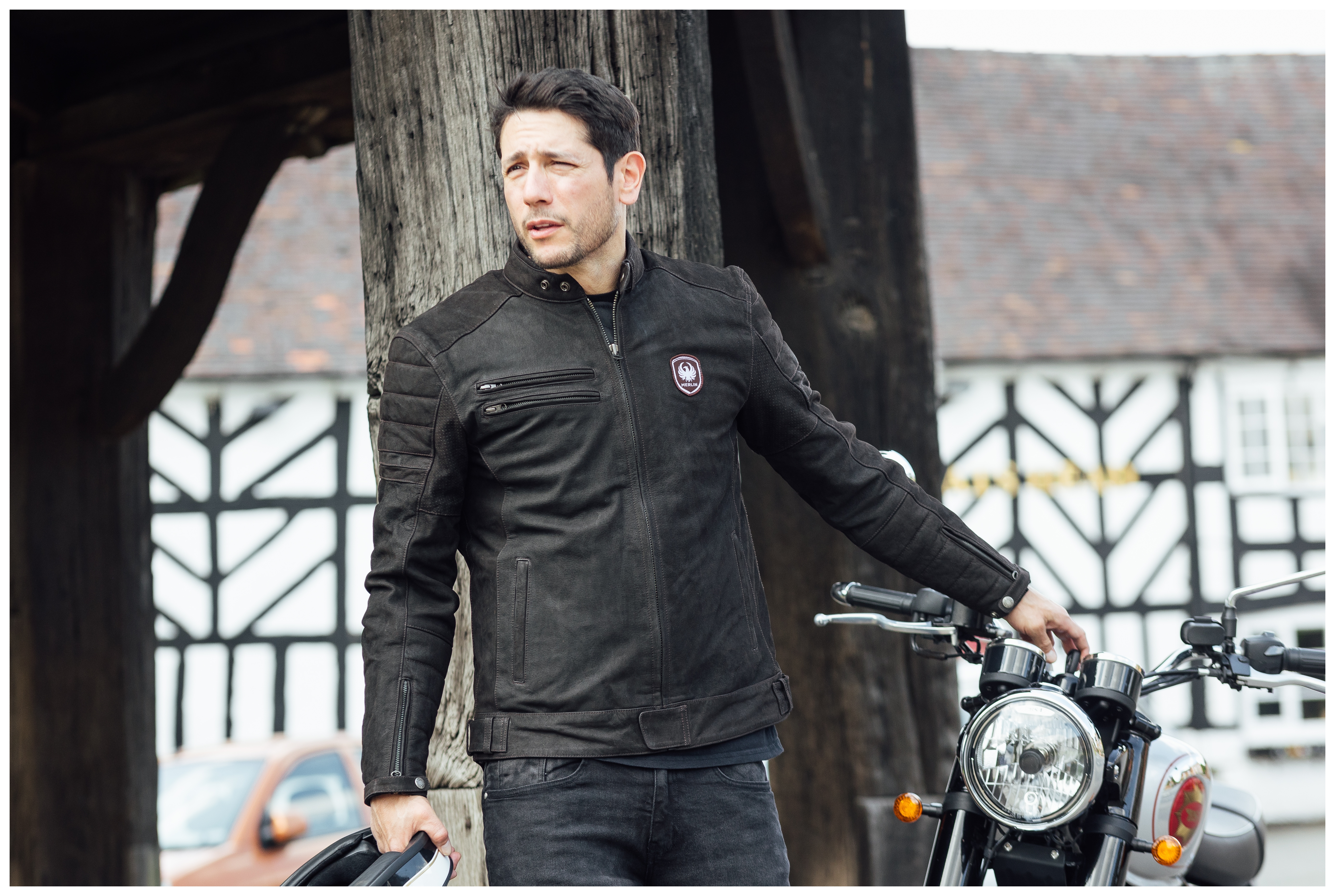 SportsBikeShop Merlin Alton II D3O Leather Jacket