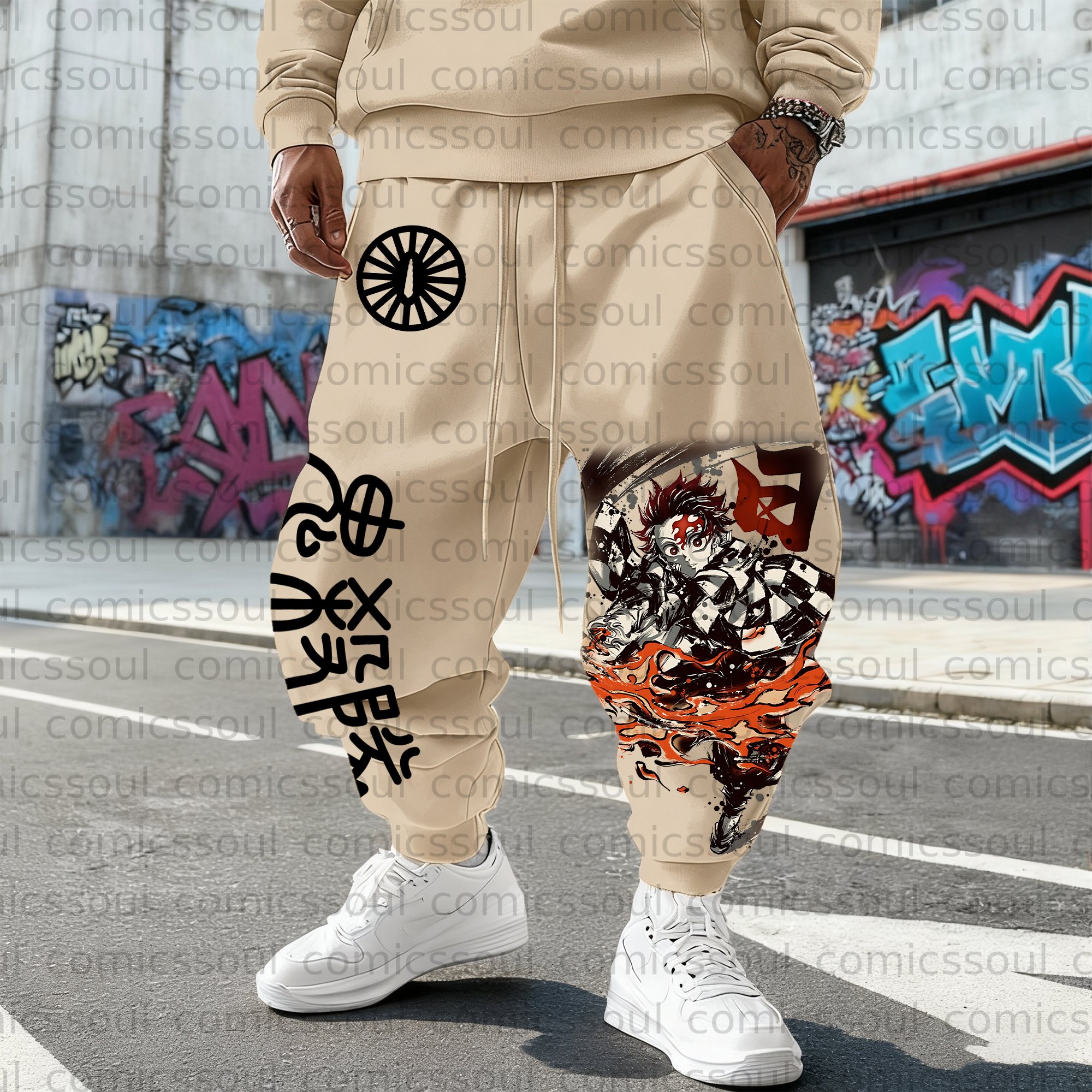 Unisex Anime Inspired Vintage Pants
