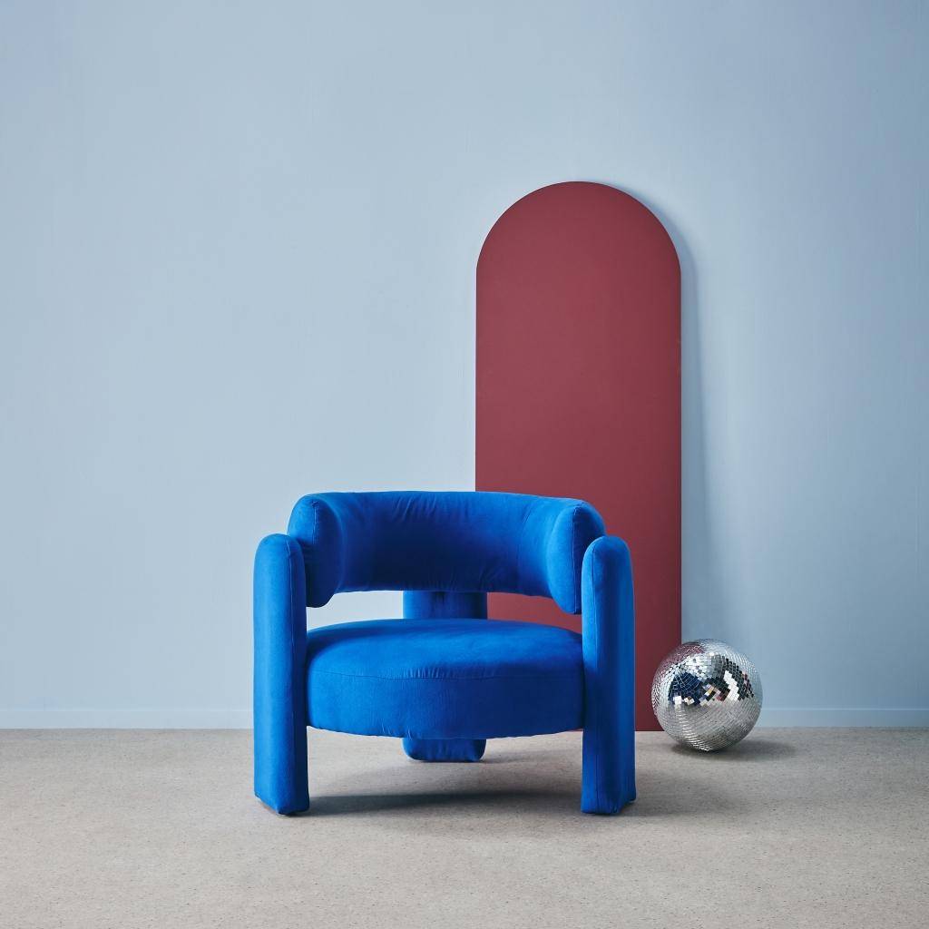 Mellow fieltro - Sillón trípode en tela tipo fieltro
