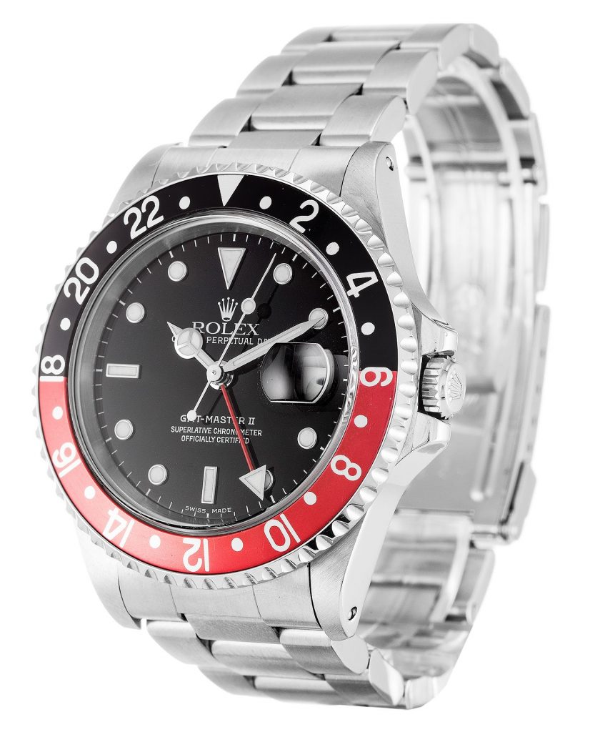 Replica Rolex GMT-Master II 40mm Black Dial 16710 “Coke”