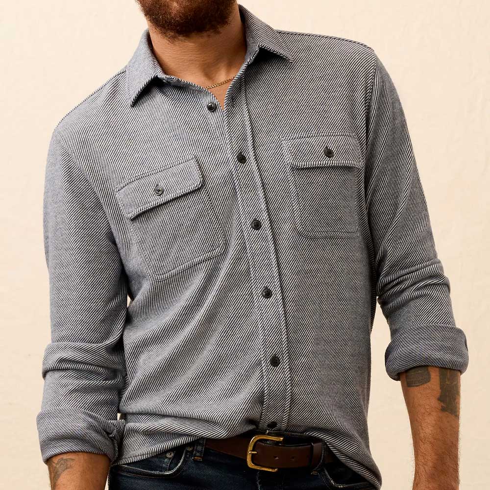 Faherty - Chemise Legend -Sergé Marine