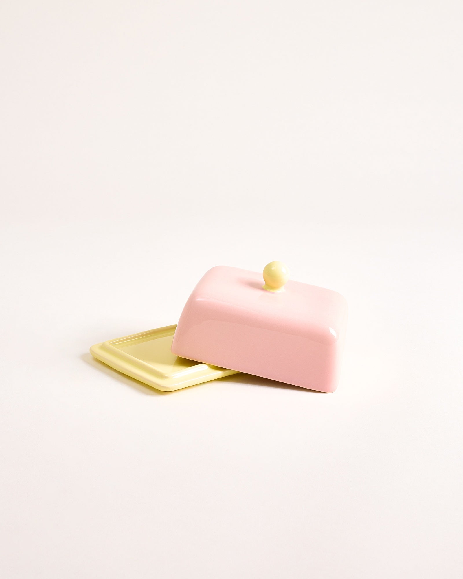 Seia Butterdose rosa gelb