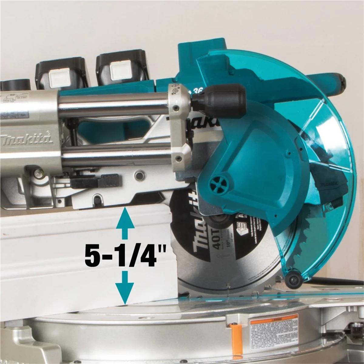 Makita X2 LXT Brushless Cordless Dual Bevel Sliding Compound Miter Saw w/ Laser - Image 3
