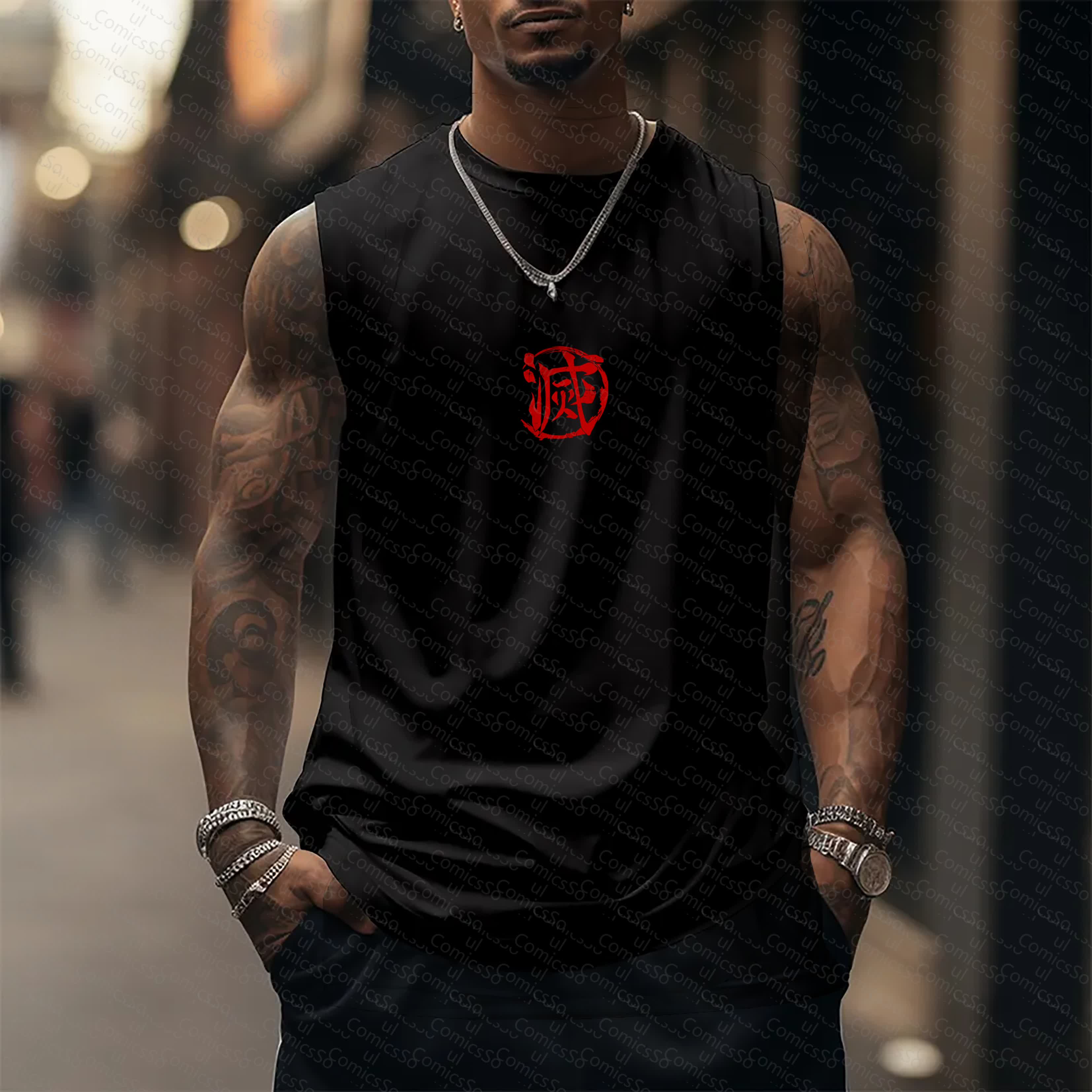 Unisex  “ Comicssoul” Casual Anime  Tank Top TeeThreads Sustain the Scene with Custom Apparel