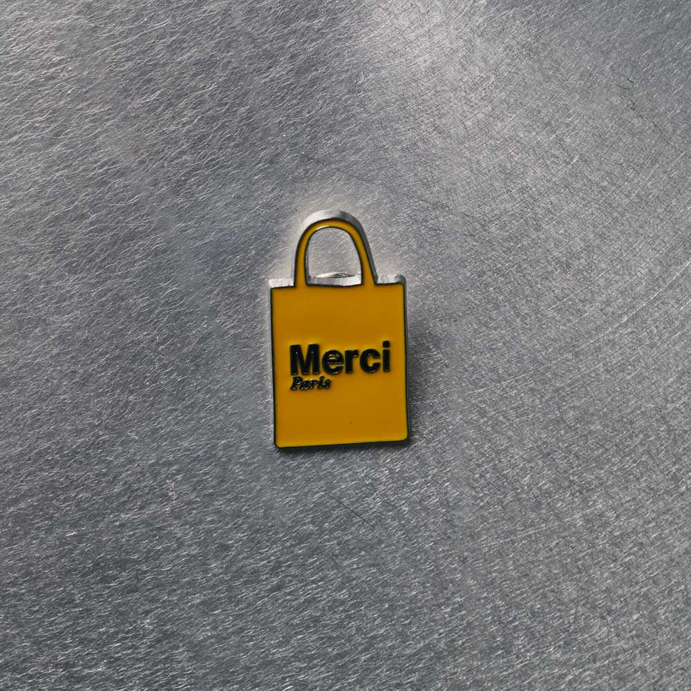 Pin's Merci - Tote bag Jaune
