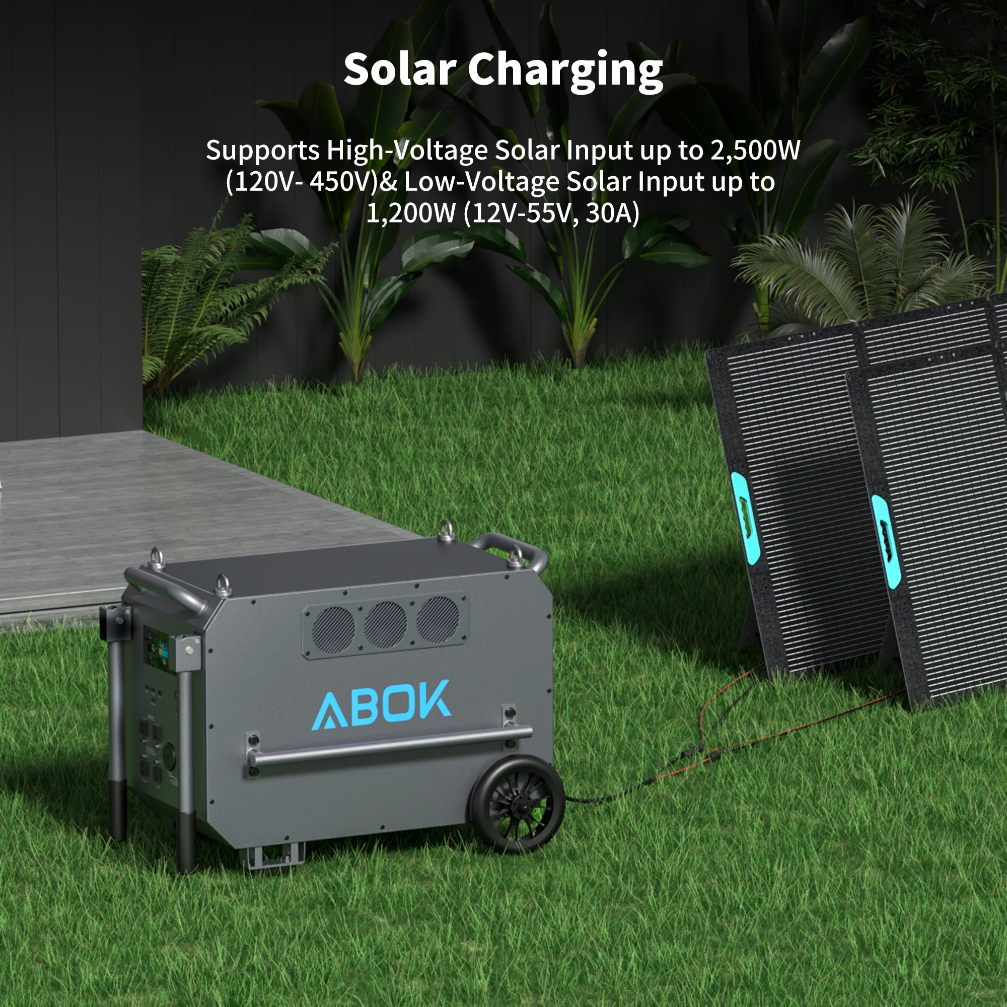 ABOK 7200W Portable Power Station: 9792Wh LiFePO4 Beast for Blackouts, Heavy-Duty Jobs & Outdoor Activities like Camping - Image 3