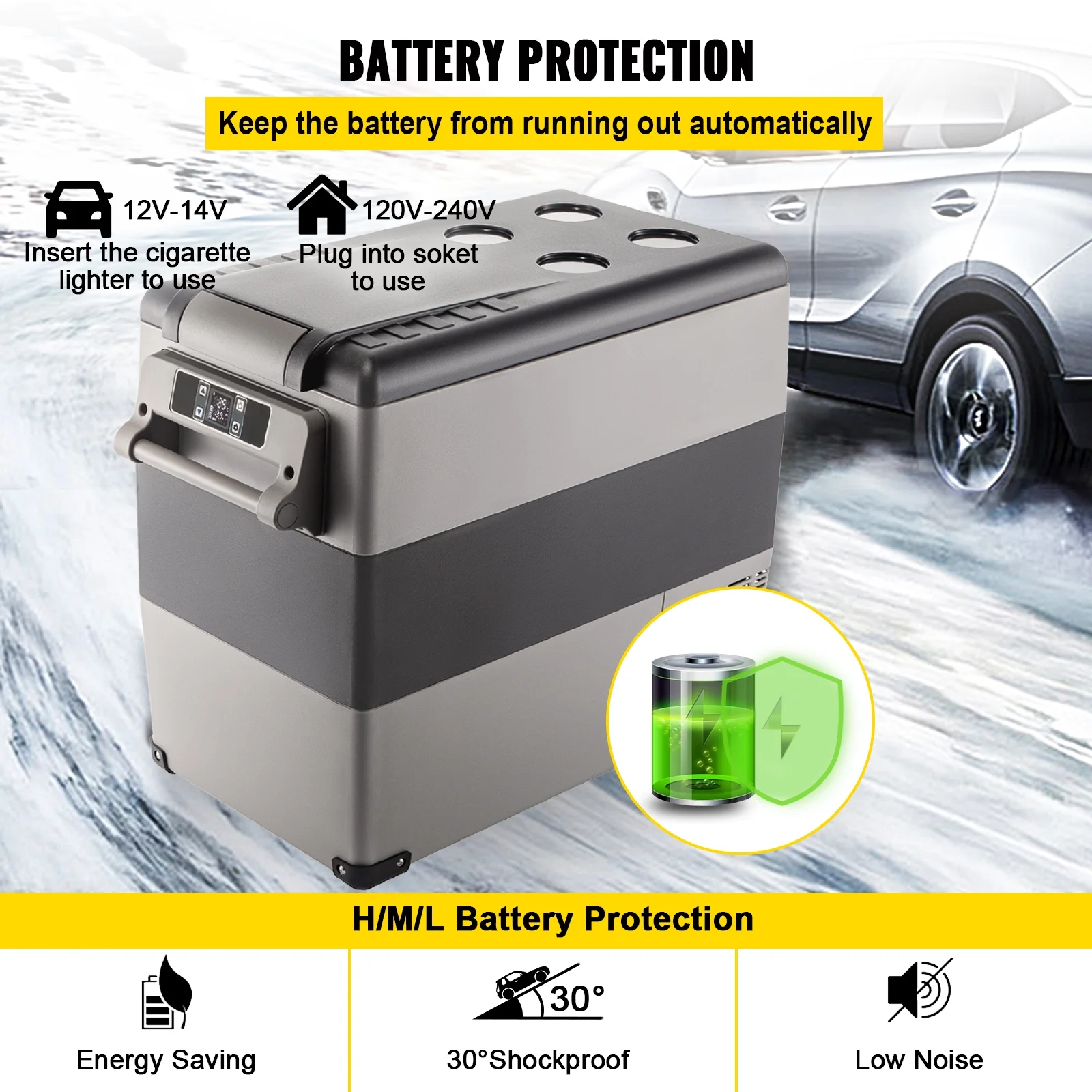 BENTISM 22L Portable Car Refrigerator, 23 Quart RV Fridge, 12/24V DC & 110-240V AC Vehicle Car Truck Boat Mini Electric Cooler for Driving Travel Fishing Outdoor and Home Use - Image 21