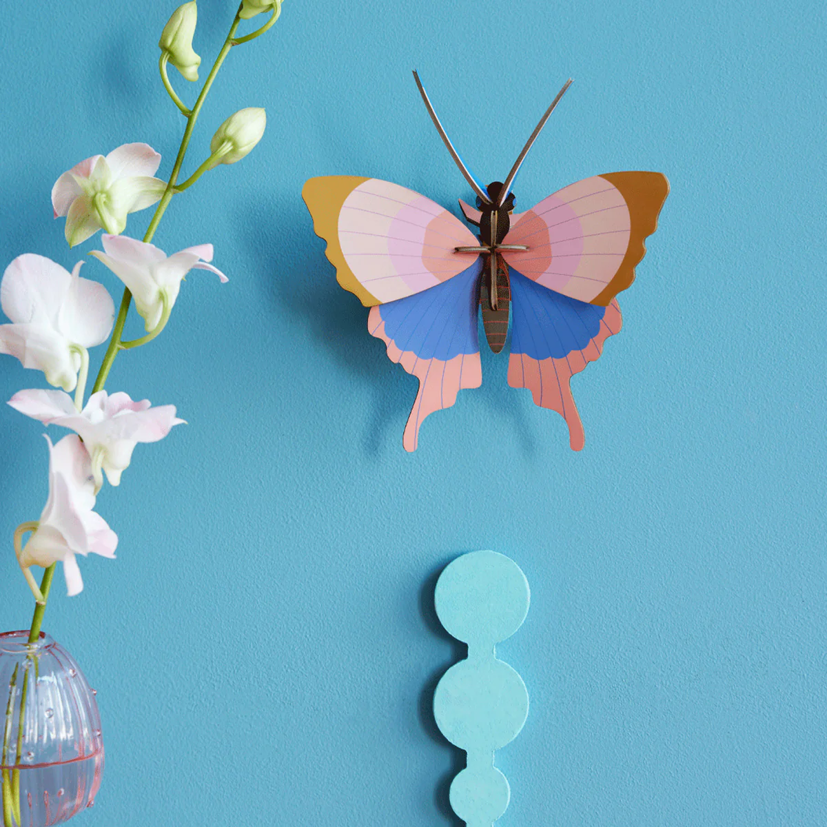 Décoration murale Papillon Gold Rim en carton recyclé
