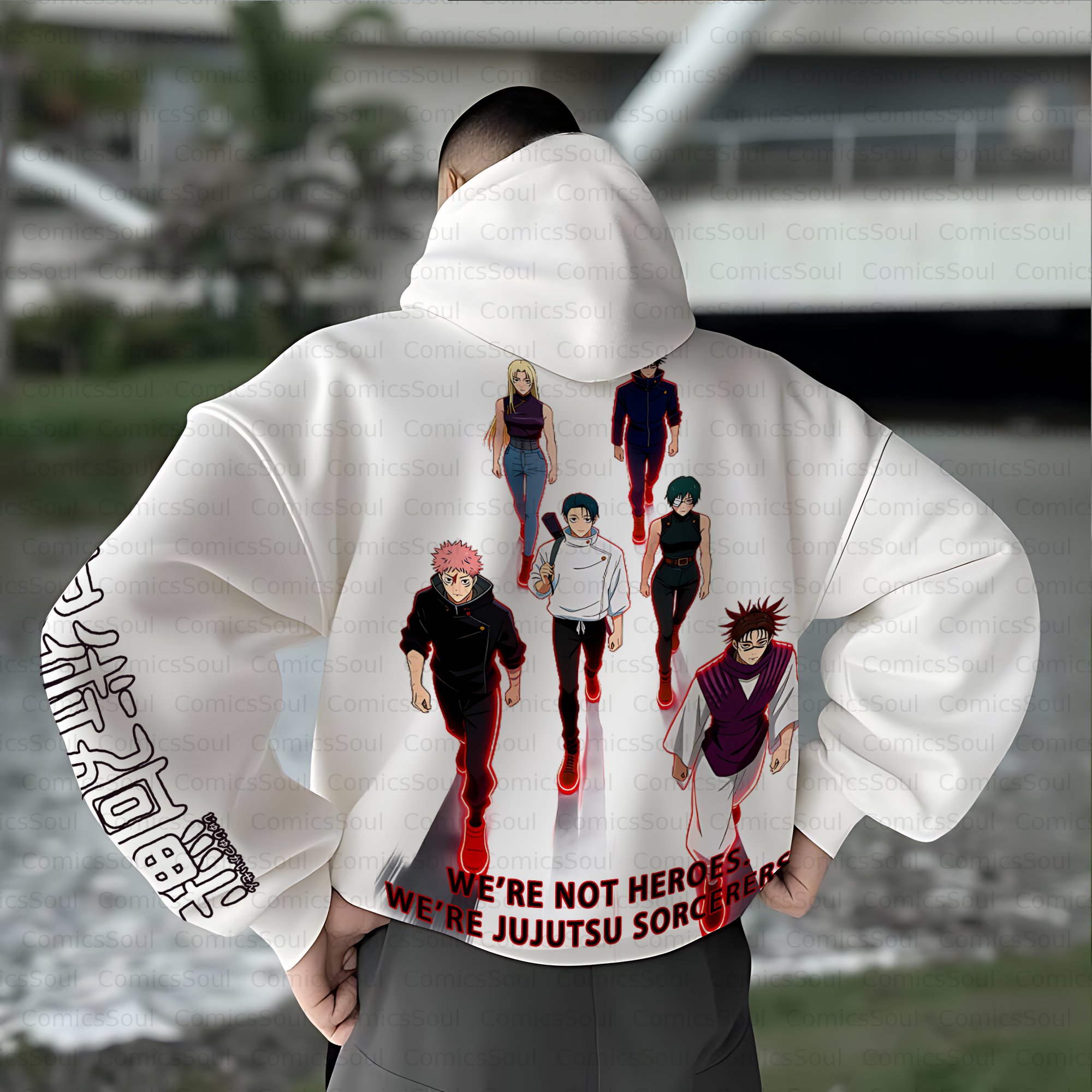 Unisex Anime Inspired Vintage Plush Hoodie