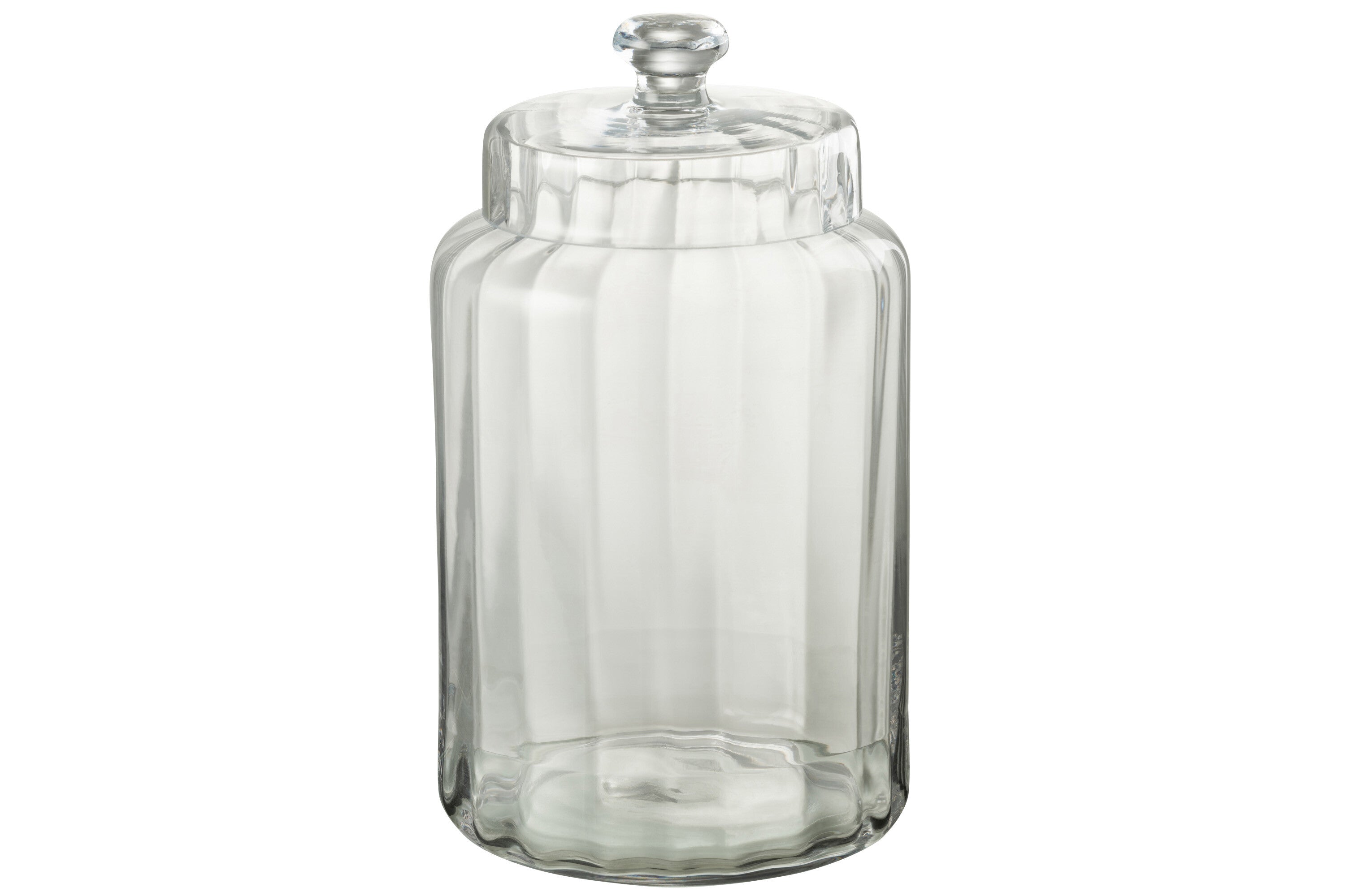 J-Line voorraadpot Elia - glas - transparant - large